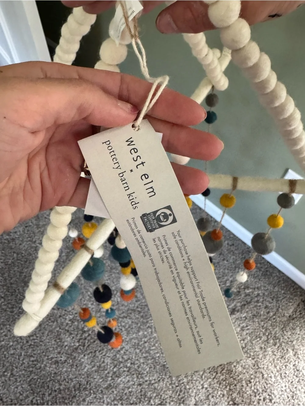 West Elm colorful felt